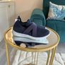 Brand-new Ladies Navy Memory Foam Casual Sneakers from Tex Image 6