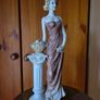 Vintage Tall Figurine of a Lady with a Flower Basket. Image 2