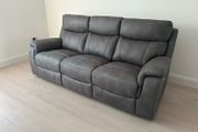 3 seater sofa with electric recliner