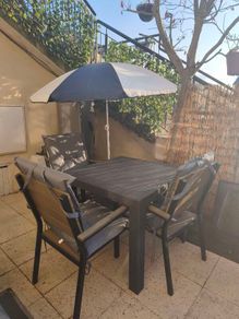 Garden table and 3 chairs