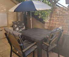 Garden table and 3 chairs
