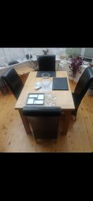 Dining room table and chairs