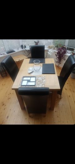 Dining room table and chairs