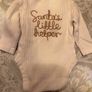 baby Christmas newborn body long sleeve vest Santa's little helper Image 2
