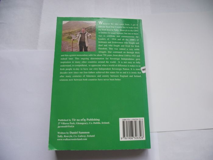 'My Great Walk: Across Ireland' by Daniel Sammon with author's autograph
