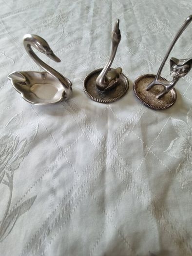 Three vintage silver plated pieces set