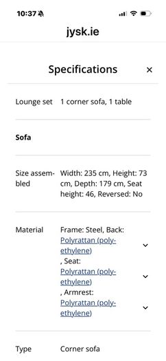 garden lounge  set