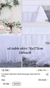 Table Skirt for Events