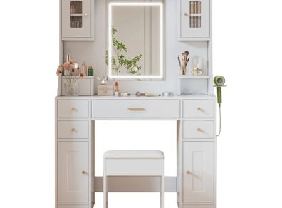 Brand New in boxes- Vanity with power outlets inc USBC
