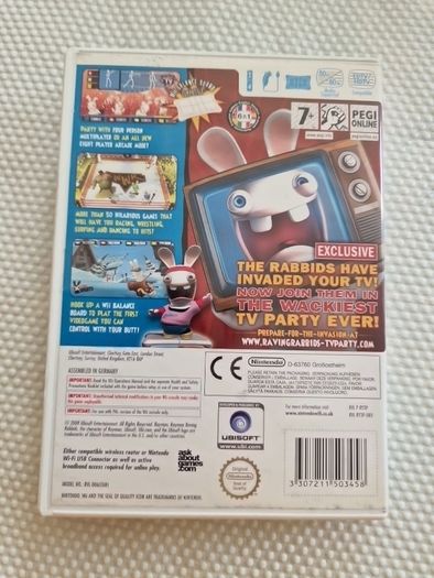 Rayman Raving Rabbits Tv Party Nintendo Wii Games Original
