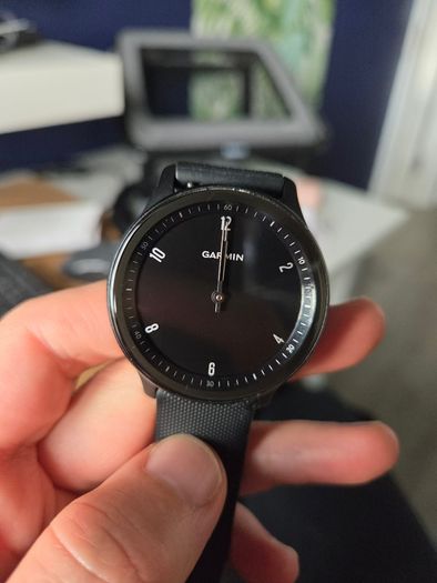 Garmin Vivomove Sport Hybrid Smartwatch (Black) + Original Box