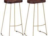 Gavin Bar Stools 2 pcs Solid Mango Wood