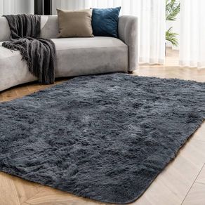 MULTIPLE SIZES AVAILABLE Grey Living Room Rug 120X180CM Anti Slip Rug Fluffy Rugs Shaggy Area Rugs Velvet Thick Rug Plush Floor Mat for Bedroom Decor