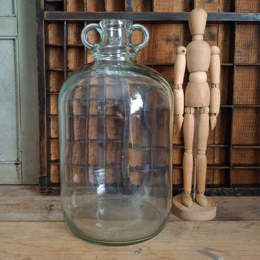 Pair of Imperial Gallon Demijohns