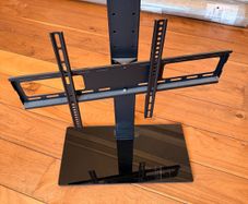 Single Column TV stand, height adjusabke, tv up to 75in