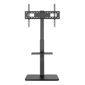 Floor TV Stand with Shelf for 37"-75" TVs - Fine Texture Black