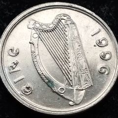 [#2094] - Ireland 1996 | ERROR | Irish 5p | 5 Pence | KM.28 | UNC