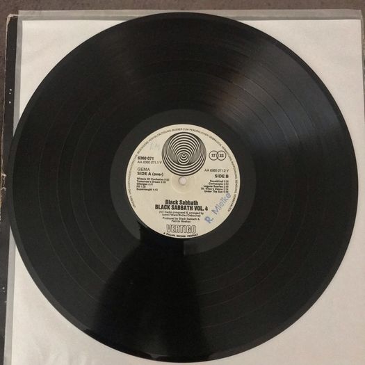 Black Sabbath Vol 4 1st press Vertigo swirl