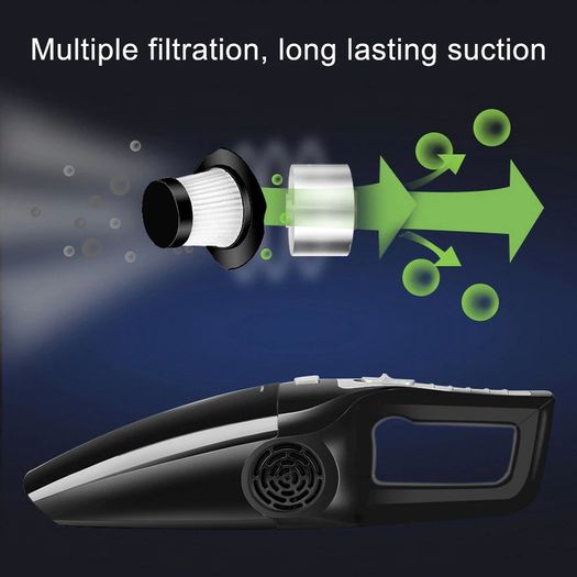 120W 3600mbar Car Vacuum Cleaner High Suction For Car Wet And Dry dual-use Vacuum Cleaner Handheld 12V Mini Car Vacuum Cleaner