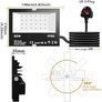 NEW SALE | 50W LED Floodlight Outdoor, Colour Changing Flood Lights with Remote Control, 12 RGB Colours, Timing, 4 Modes, IP66 Waterproof, UK 3-Plug, 2 Pack Image 2