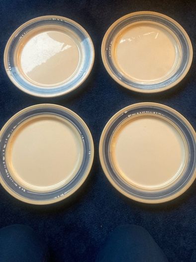 Vintage "Rustic"Handpainted Dinner and Salad Plates FROM 8euro