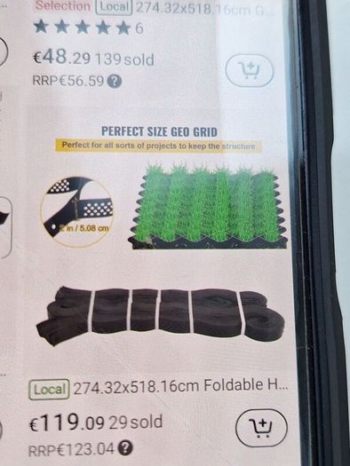 9ft x 17ft garden ground grids. 2 boxes unopened.