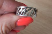 Silver ring size P