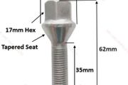 4 x New Long Wheel Bolts For BMW 1,3,5,Z Series (35mm) L4 - Delivery