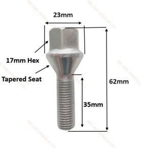 4 x New Long Wheel Bolts For BMW 1,3,5,Z Series (35mm) L4 - Delivery