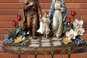 Holy Family wall-mounted key holder