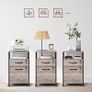 Roll container, filing cabinet, office cabinet with drawers, universal castors, open compartment, steel frame, industrial design, greige black Image 4