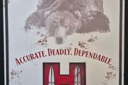 HORNADY AMMUNITION, vintage style metal sign .
