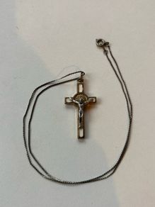 Vintage Necklace with Cross Pendant