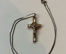 Vintage Necklace with Cross Pendant