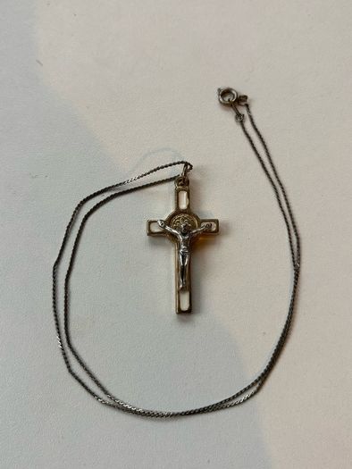Vintage Necklace with Cross Pendant
