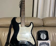 Electric Guitar and danelectro Amplifier kit with cable and strap