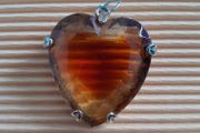 Large - Glass - Heart Pendant