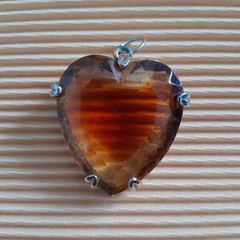 Large - Glass - Heart Pendant
