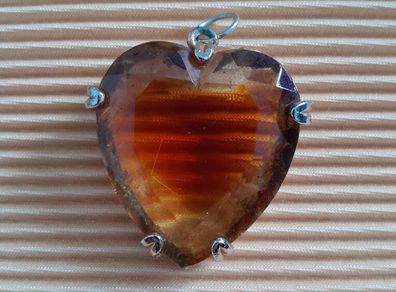 Large - Glass - Heart Pendant
