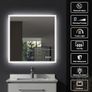 LED Bathroom Mirror illuminated anti fog  including built in  Bluetooth Speaker, Image 3