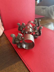 Set of 4 Vintage Silver-Plated Napkin Rings