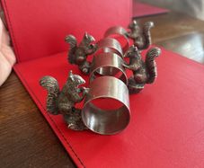 Set of 4 Vintage Silver-Plated Napkin Rings