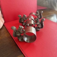 Set of 4 Vintage Silver-Plated Napkin Rings