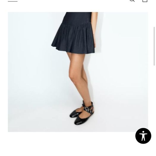 New Zara Black Buckle Shoes UK6