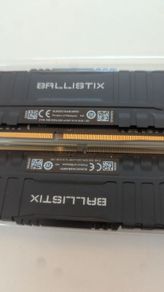 Crucial Ballistix 2 x 8GB DDR4 3200 Desktop Memory RAM BL8G32C16U4B 16Gb total