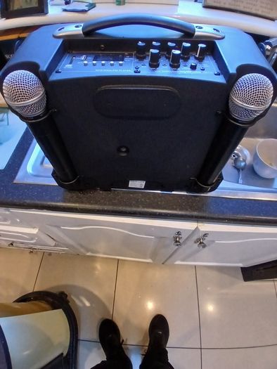 Street amp, house party amp,including 2 microphones