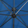 Cantilever Umbrella with Pole and LED Lights Azure Blue 250 cm Image 2