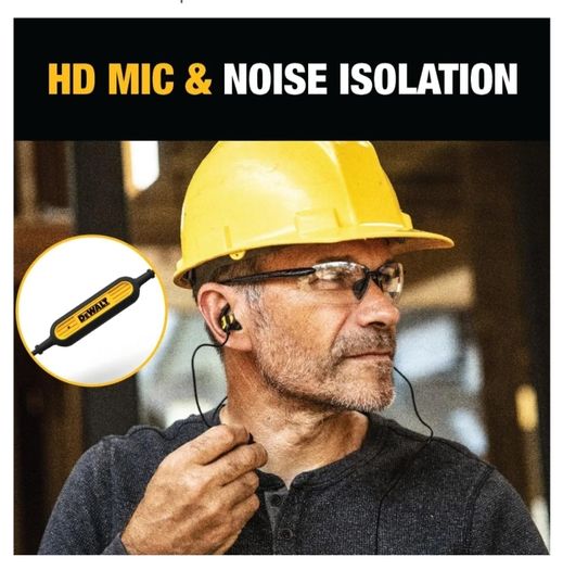 DeWalt Jobsite aux wired earphones