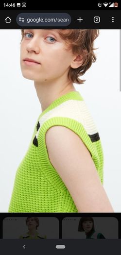Marni x Uniqlo V-Neck Knit Vest Lime Green Size XS