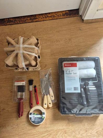 White Paint and painting tools